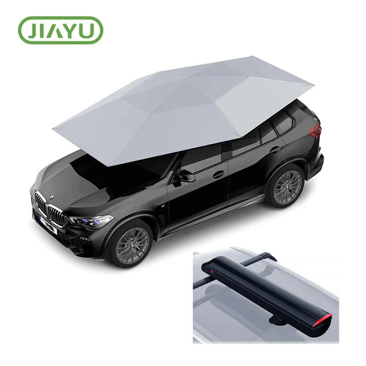 Cum protejează o umbrelă automată de cort auto la distanță vehiculele de soare și resturi din exterior?