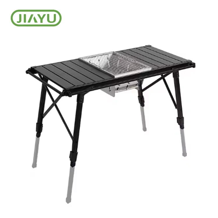 Tabel de grătar de camping pliabil reglabil