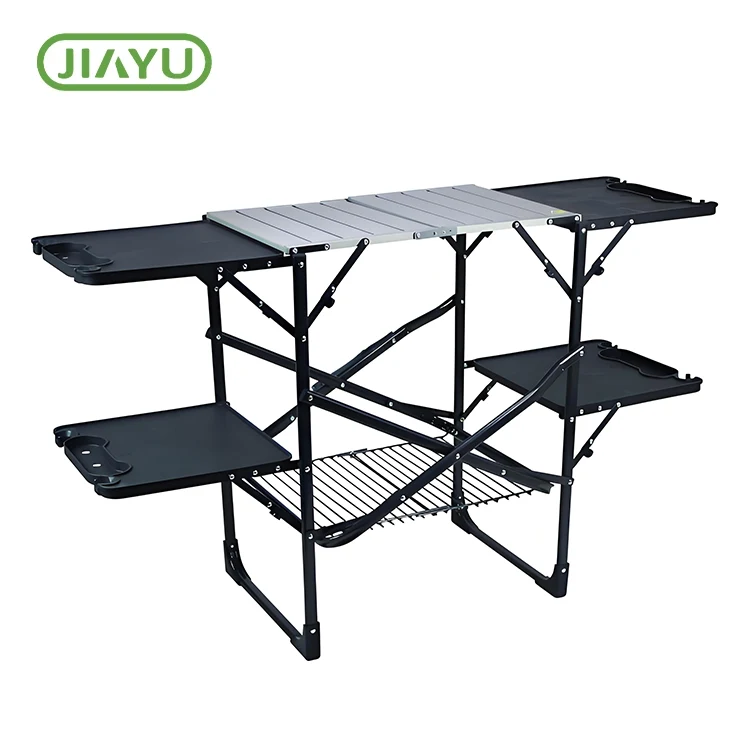 Masa de camping portabila pliabila din aluminiu